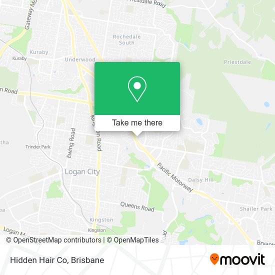 Hidden Hair Co map