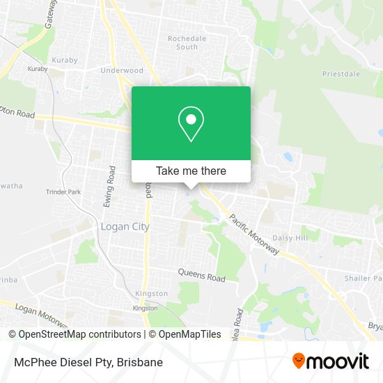 McPhee Diesel Pty map