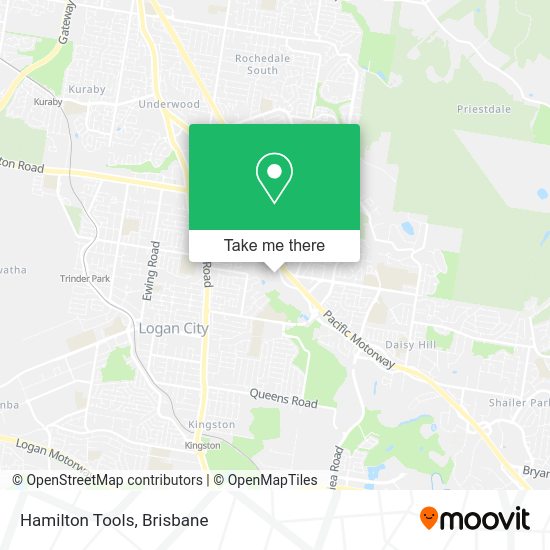 Hamilton Tools map