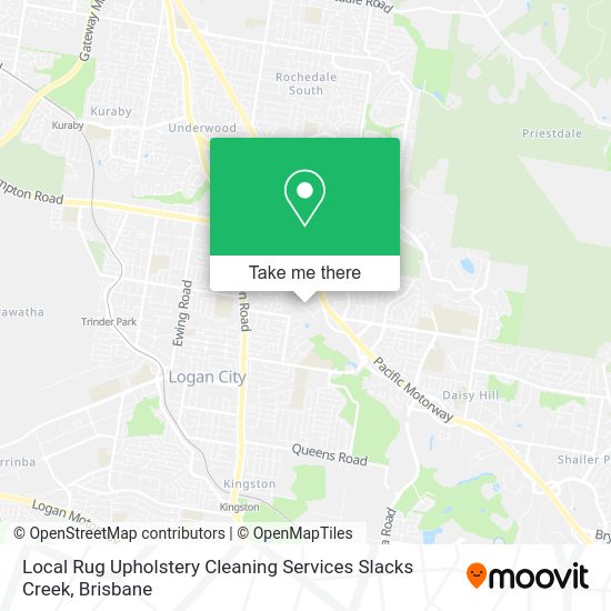 Local Rug Upholstery Cleaning Services Slacks Creek map