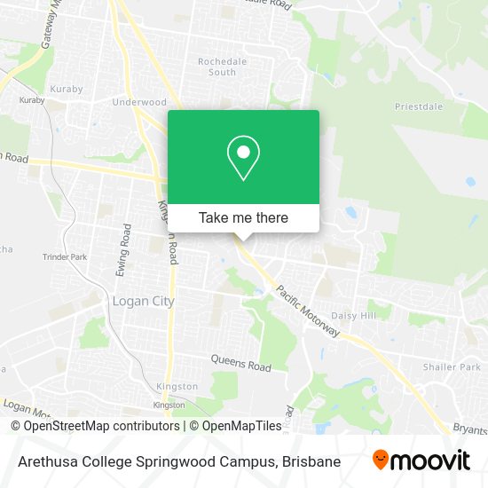 Arethusa College Springwood Campus map