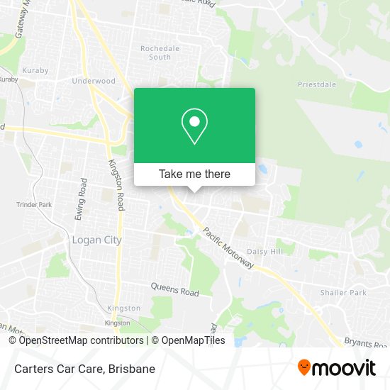 Carters Car Care map