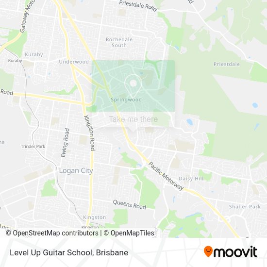 Level Up Guitar School map