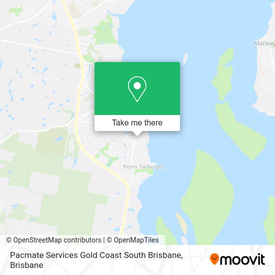 Pacmate Services Gold Coast South Brisbane map