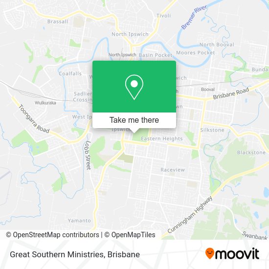Great Southern Ministries map