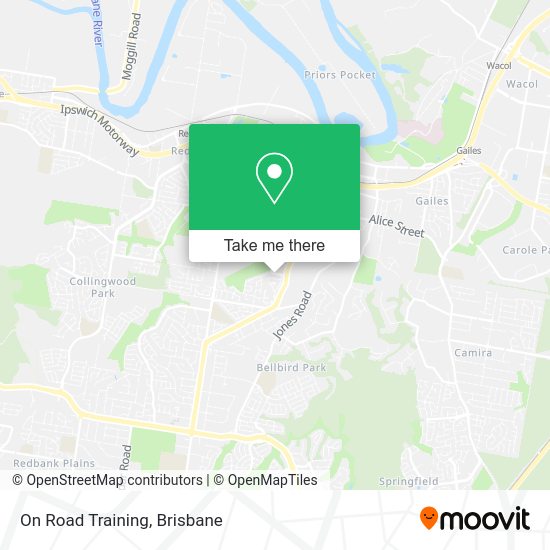 On Road Training map