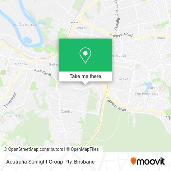 Australia Sunlight Group Pty map