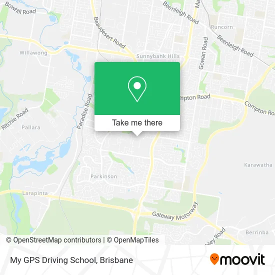 My GPS Driving School map