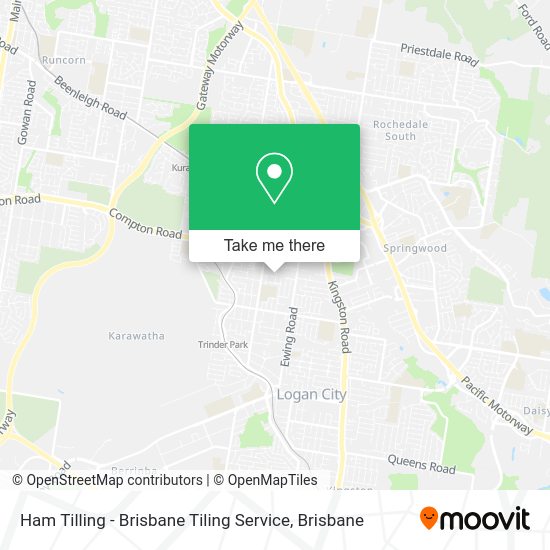 Ham Tilling - Brisbane Tiling Service map