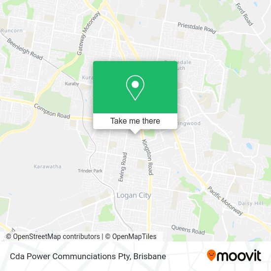 Cda Power Communciations Pty map