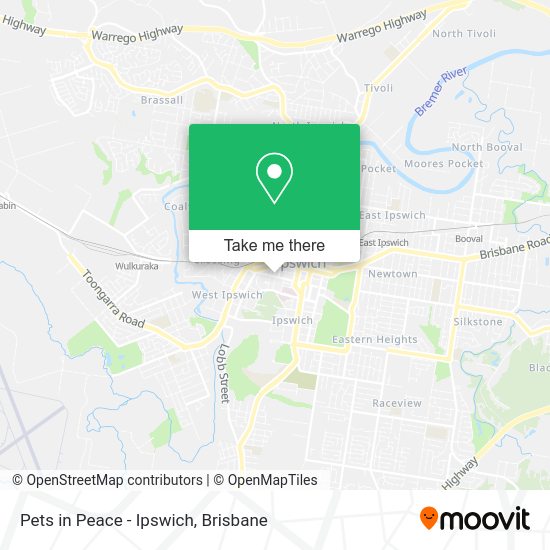 Pets in Peace - Ipswich map