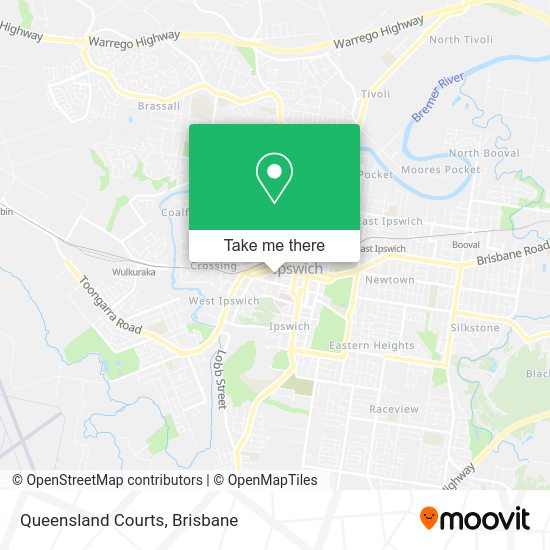 Queensland Courts map