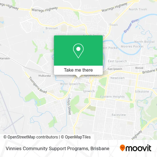 Mapa Vinnies Community Support Programs