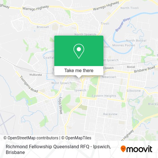 Richmond Fellowship Queensland RFQ - Ipswich map