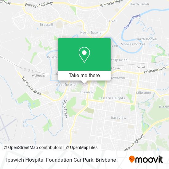 Ipswich Hospital Foundation Car Park map