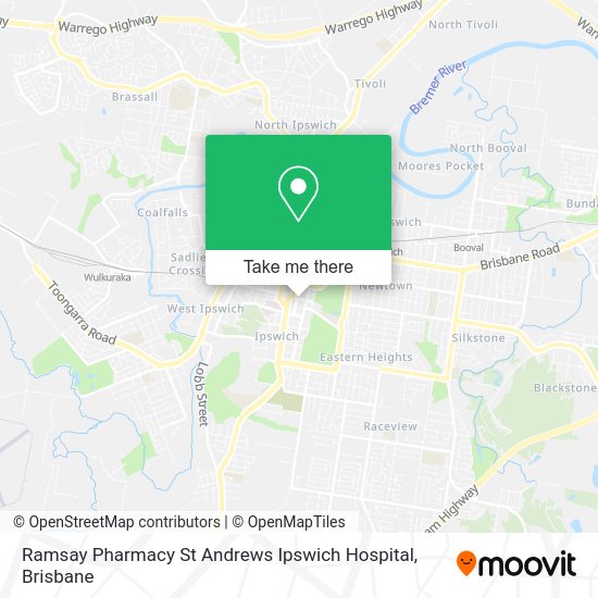 Ramsay Pharmacy St Andrews Ipswich Hospital map