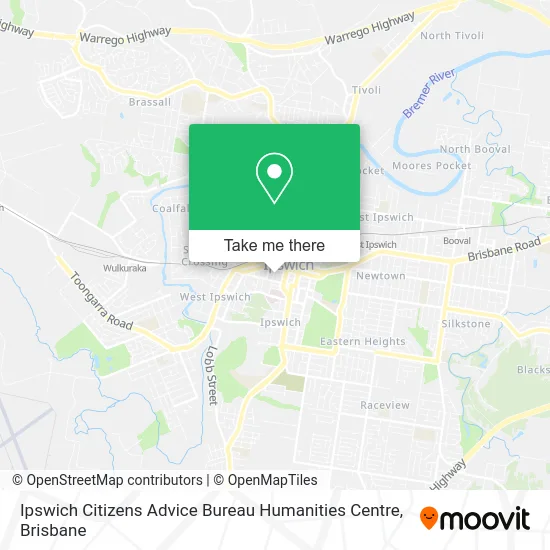 Ipswich Citizens Advice Bureau Humanities Centre map