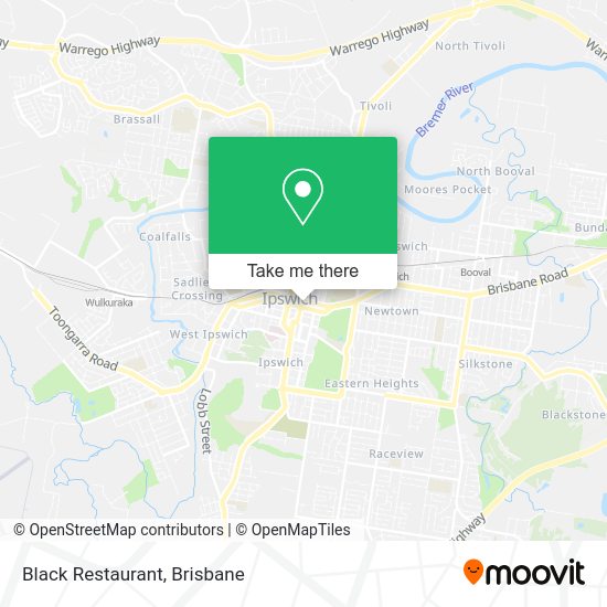 Black Restaurant map