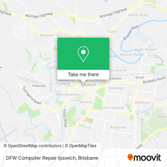 Mapa DFW Computer Repair Ipswich