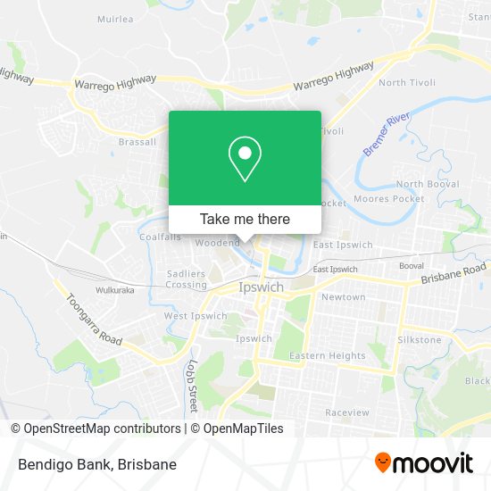 Bendigo Bank map