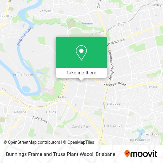 Bunnings Frame and Truss Plant Wacol map