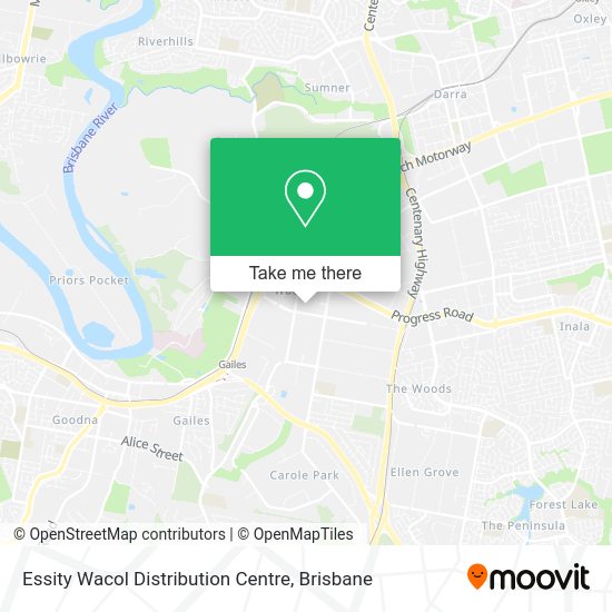 Essity Wacol Distribution Centre map