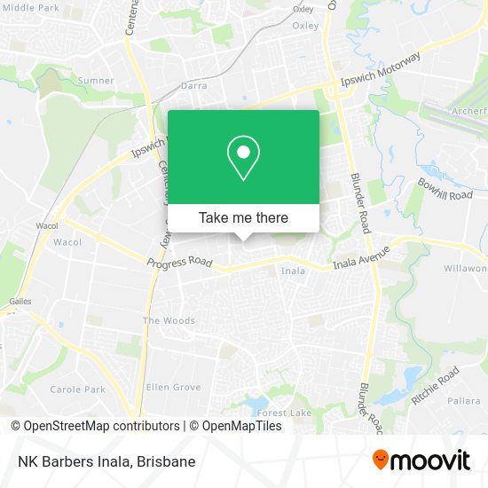 NK Barbers Inala map