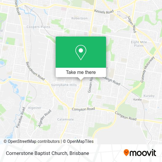 Cornerstone Baptist Church map