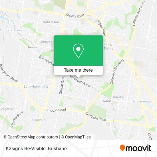 K2signs Be-Visible map