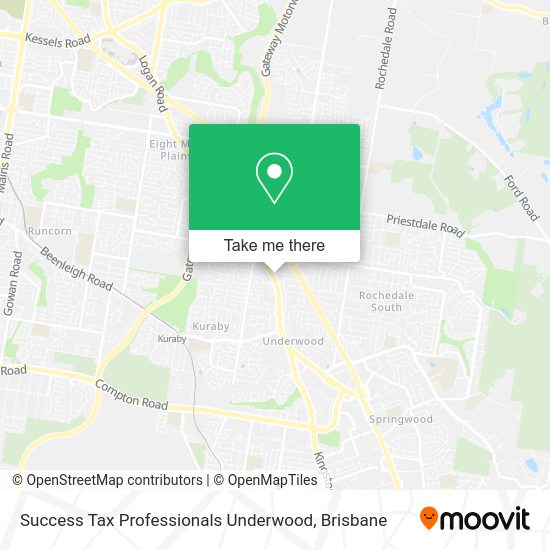 Success Tax Professionals Underwood map