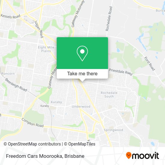 Freedom Cars Moorooka map