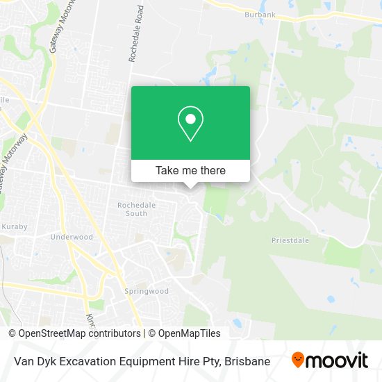 Van Dyk Excavation Equipment Hire Pty map