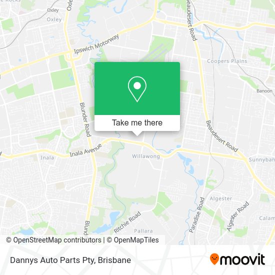 Dannys Auto Parts Pty map
