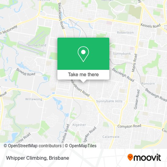 Whipper Climbing map