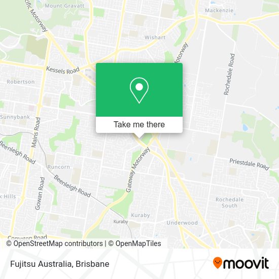 Fujitsu Australia map