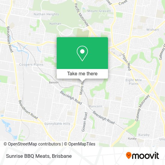 Sunrise BBQ Meats map