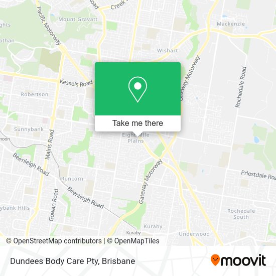 Dundees Body Care Pty map