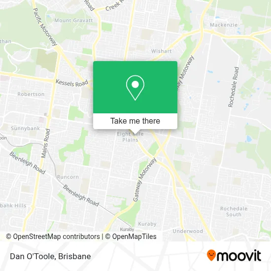 How to Get to Dan O'Toole in Eight Mile Plains by Bus or Train?