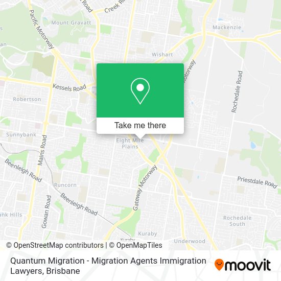 Quantum Migration - Migration Agents Immigration Lawyers map
