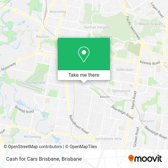 Cash for Cars Brisbane map