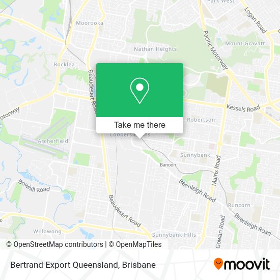 Bertrand Export Queensland map
