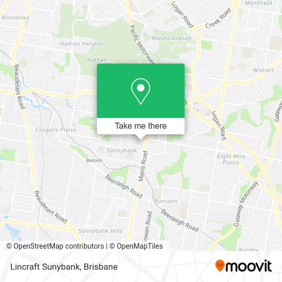 Lincraft Sunybank map