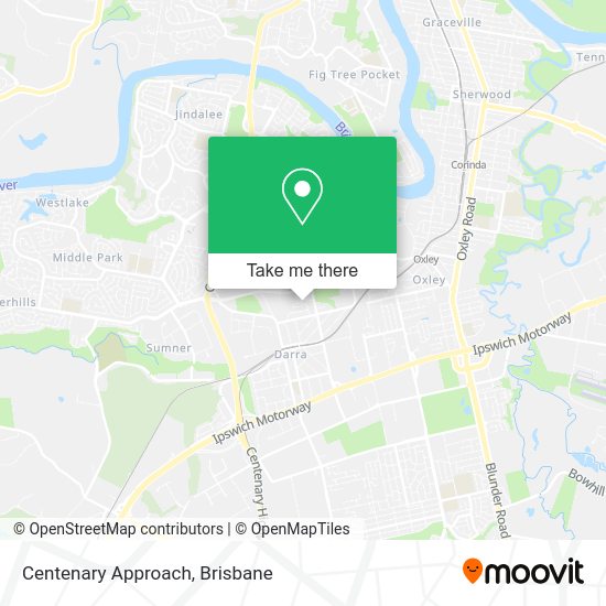 Centenary Approach map
