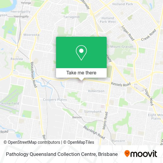 Pathology Queensland Collection Centre map