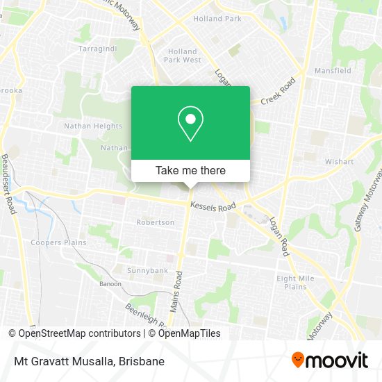 Mt Gravatt Musalla map