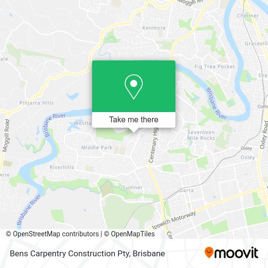 Bens Carpentry Construction Pty map