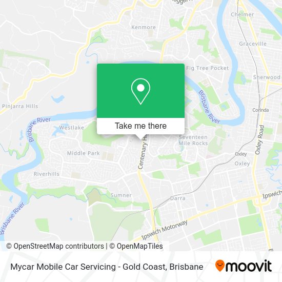 Mycar Mobile Car Servicing - Gold Coast map