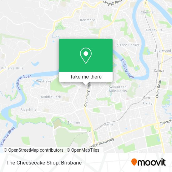 The Cheesecake Shop map