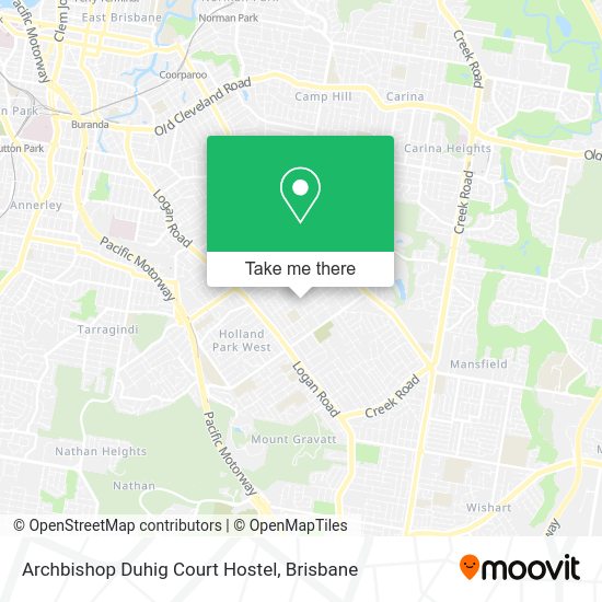 Archbishop Duhig Court Hostel map
