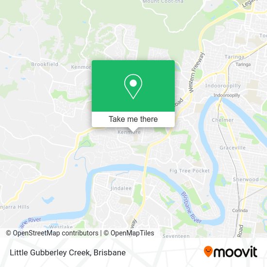 Little Gubberley Creek map